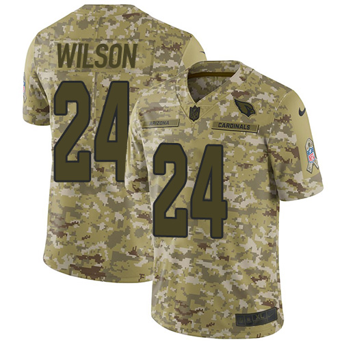 Nike Cardinals #24 Adrian Wilson Camo Stitched NFL Limited 2018 Salute to Service Jersey - ACJ10