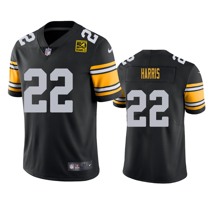 Black Pittsburgh Steelers #22 Najee Harris 2023 50th Anniversary Vapor Untouchable Limited Jersey - PSJ195