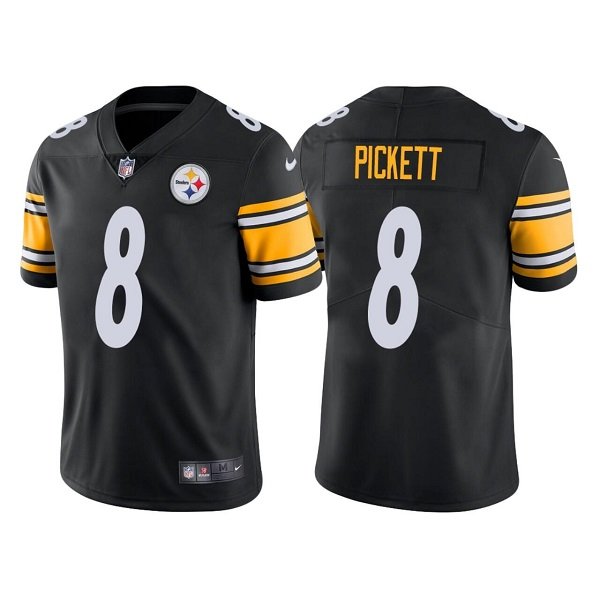 Black Pittsburgh Steelers #8 Kenny Pickett Vapor Untouchable Limited Stitched Jersey - PSJ790