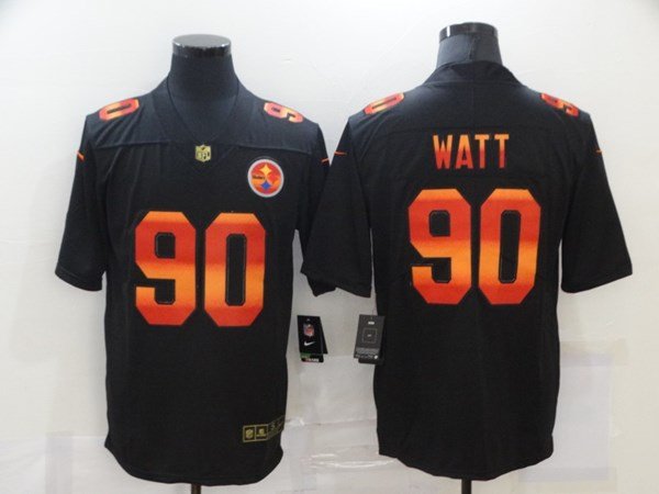 Pittsburgh Steelers #90 T. J. Watt 2020 Black Fashion Limited Stitched Jersey - PSJ768