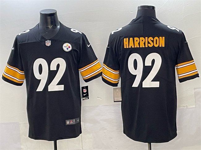 Black Pittsburgh Steelers #92 James Harrison Vapor Limited Stitched Football Jersey - PSJ136