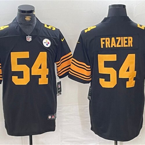 Black Pittsburgh Steelers #54 Zach Frazier Color Rush Untouchable Limited Stitched Jersey - PSJ698
