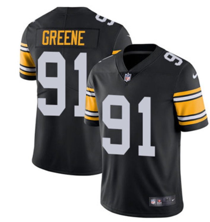 Black Pittsburgh Steelers #91 Kevin Greene Vapor Untouchable Limited Stitched Jersey - PSJ452