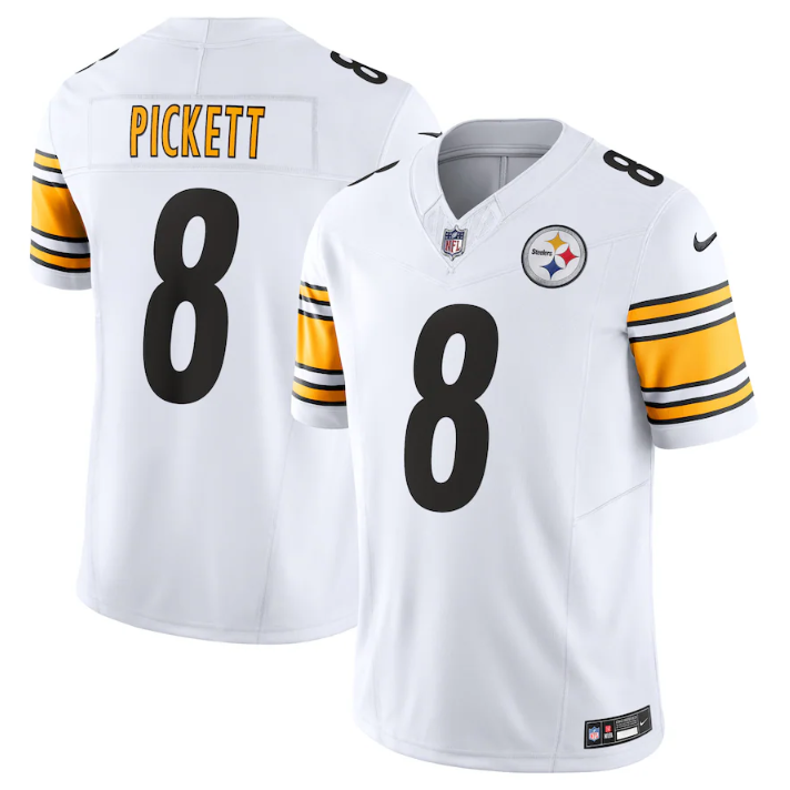White Pittsburgh Steelers #8 Kenny Pickett 2023 F.U.S.E. Vapor Untouchable Limited Jersey - PSJ08