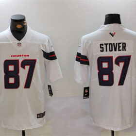 White Houston Texans #87 Cade Stover Vapor Untouchable Stitched Football Jersey - HTJ339