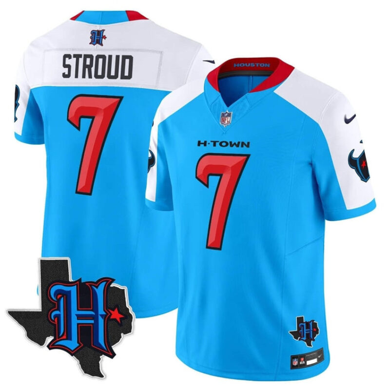 Blue/White Houston Texans #7 C.J. Stroud 2024 F.U.S.E. Limited Stitched Jersey - HTJ201