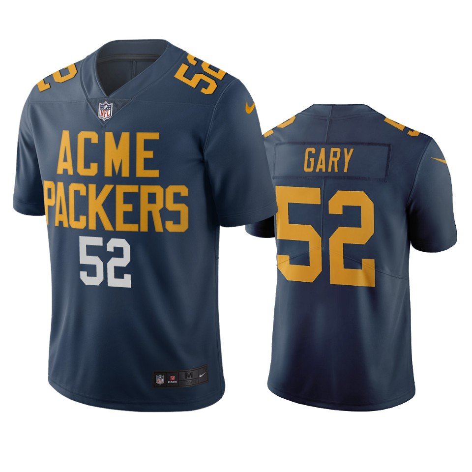 Green Bay Packers #52 Rashan Gary Navy Vapor Limited City Edition NFL Jersey - GBJ269