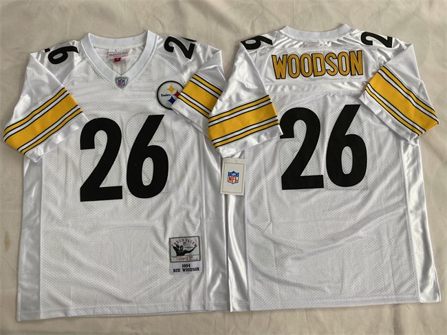 White Pittsburgh Steelers #26 Rod Woodson Stitched Football Jersey - PSJ619