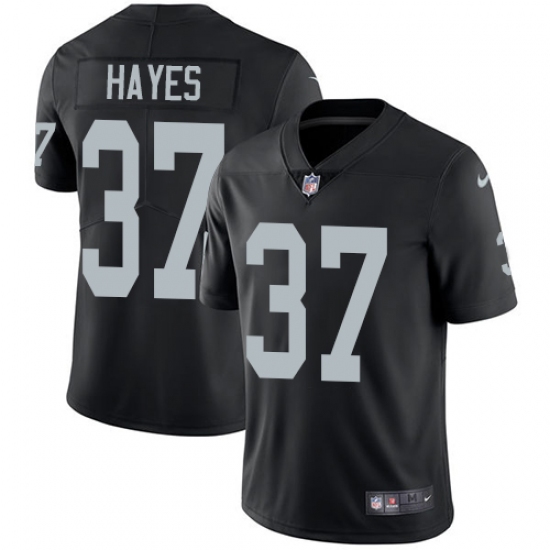 Black Las Vegas Raiders #37 Lester Hayes Vapor Limited Stitched Jersey - LVR278