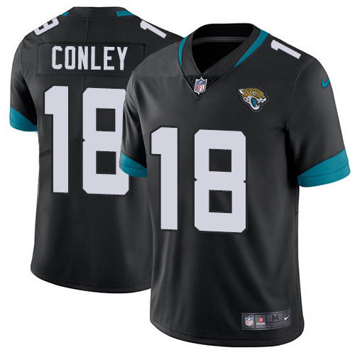 Nike Jaguars #18 Chris Conley Black Team Color Stitched NFL Vapor Untouchable Limited Jersey - JVG95