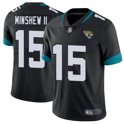 Nike Jaguars #15 Gardner Minshew II Black Team Color Stitched NFL Vapor Untouchable Limited Jersey - JVG54