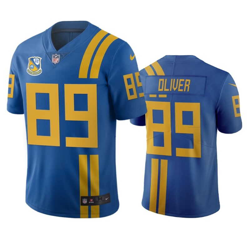 Jacksonville Jaguars #89 Josh Oliver Royal Vapor Limited City Edition NFL Jersey - JVG110