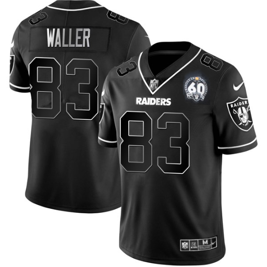 Black Las Vegas Raiders #83 Darren Waller Shadow Vapor Limited Stitched Jersey - LVR53