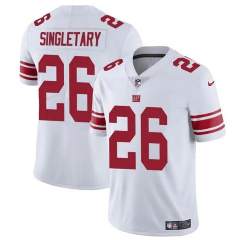 White New York Giants #26 Devin Singletary Vapor Untouchable Limited Stitched Jersey - NYG06
