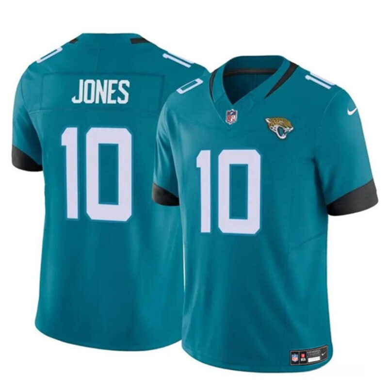 Teal Jacksonville Jaguars #10 Mac Jones 2023 F.U.S.E Vapor Untouchable Limited Stitched Jersey - JVG181