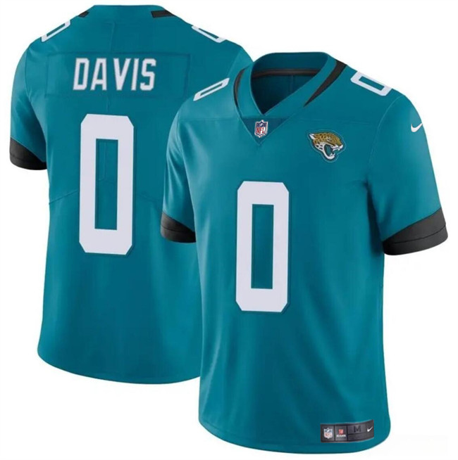 Teal Jacksonville Jaguars #0 Gabe Davis Vapor Untouchable Limited Stitched Jersey - JVG162