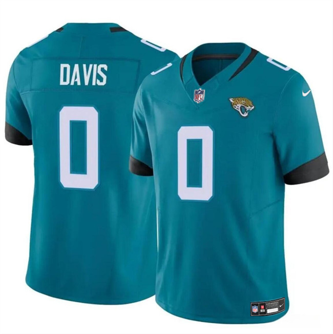 Teal Jacksonville Jaguars #0 Gabe Davis 2023 F.U.S.E Vapor Untouchable Limited Stitched Jersey - JVG142