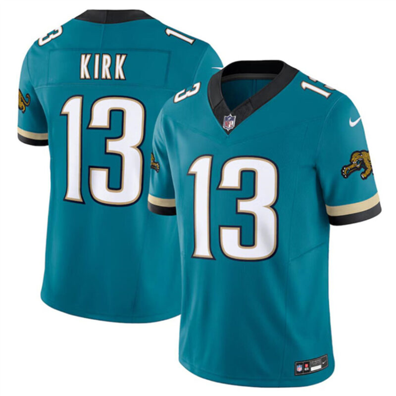 Teal Jacksonville Jaguars #13 Christian Kirk 2024 F.U.S.E. Prowler Throwback Vapor Limited Stitched Football Jersey - JVG119