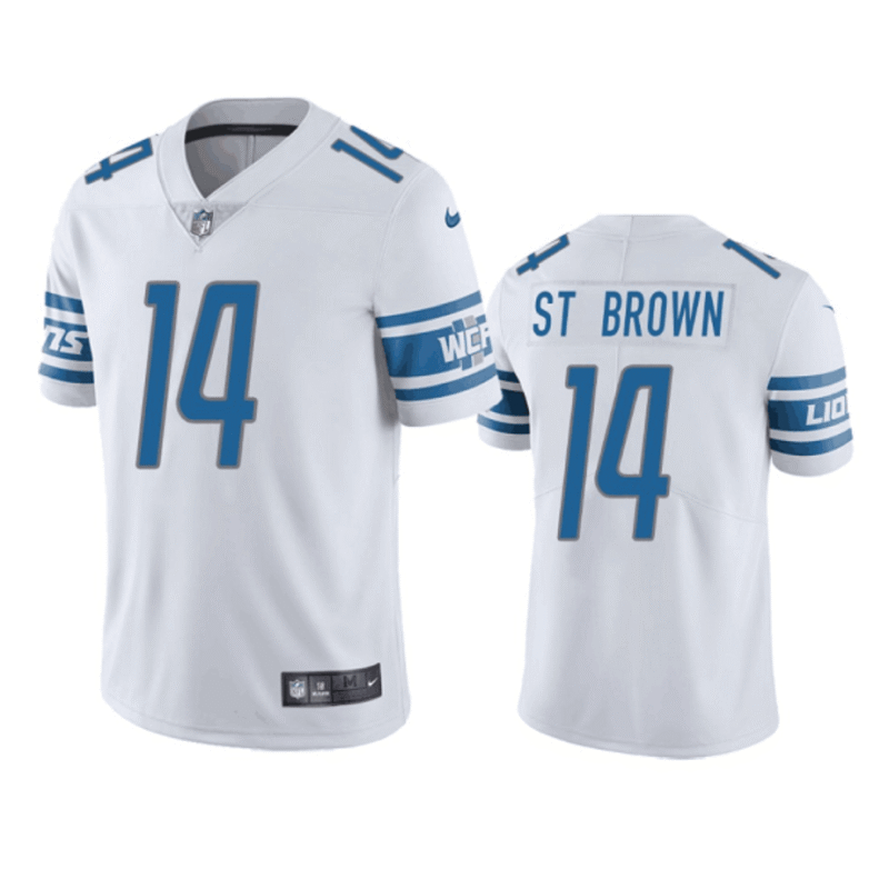 White Detroit Lions #14 Amon-Ra St. Brown Vapor Untouchable Limited Stitched Jersey - DTL26