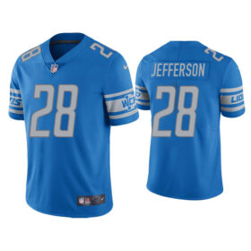 Blue Detroit Lions #28 Jermar Jefferson Vapor Untouchable Limited Stitched Jersey - DTL33
