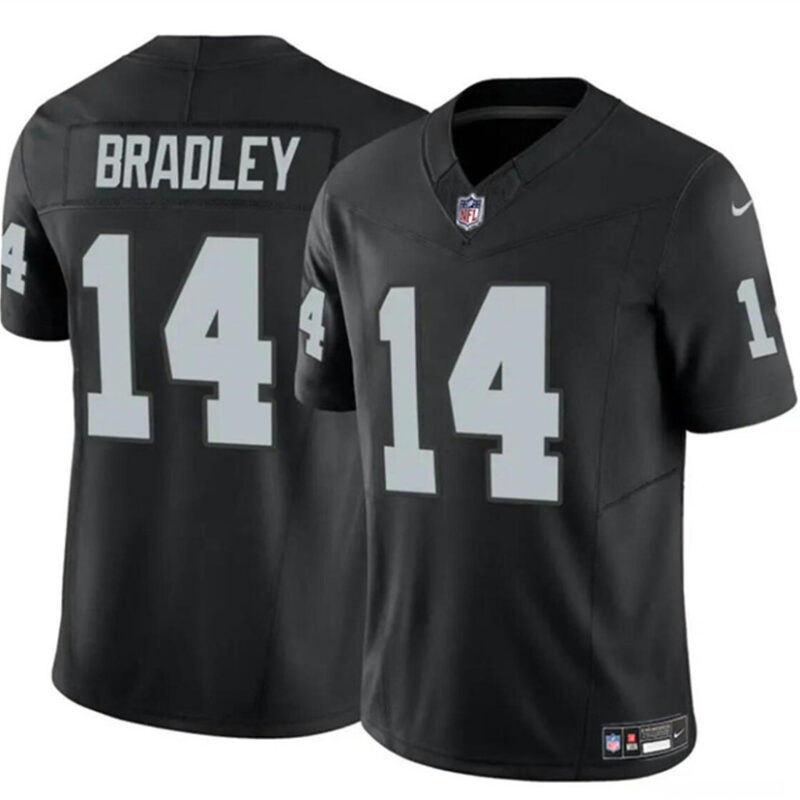 Black Las Vegas Raiders #14 Carter Bradley 2024 F.U.S.E Vapor Stitched Football Jersey - LVR77
