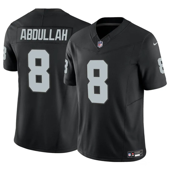 Black Las Vegas Raiders #8 Ameer Abdullah 2024 F.U.S.E Vapor Stitched Football Jersey - LVR231