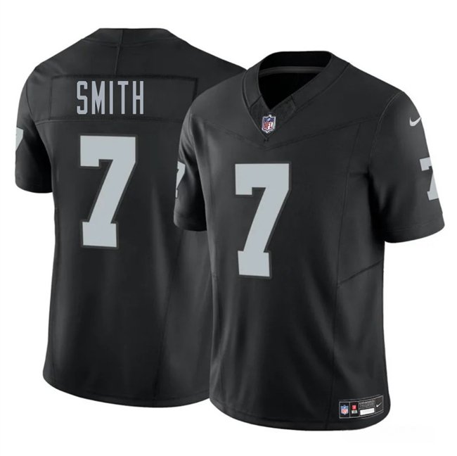 Black Las Vegas Raiders #7 Geno Smith 2025 F.U.S.E. Vapor Stitched Football Jersey - LVR165