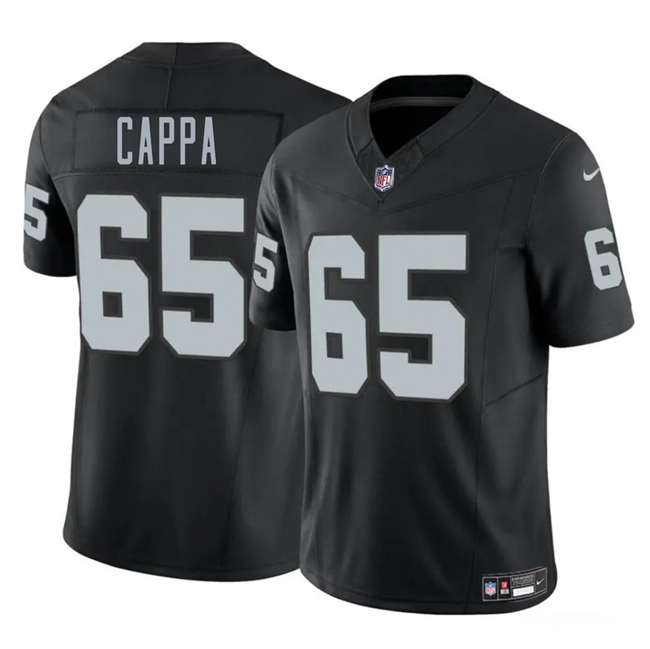Black Las Vegas Raiders #65 Alex Cappa 2025 F.U.S.E. Vapor Stitched Football Jersey - LVR24