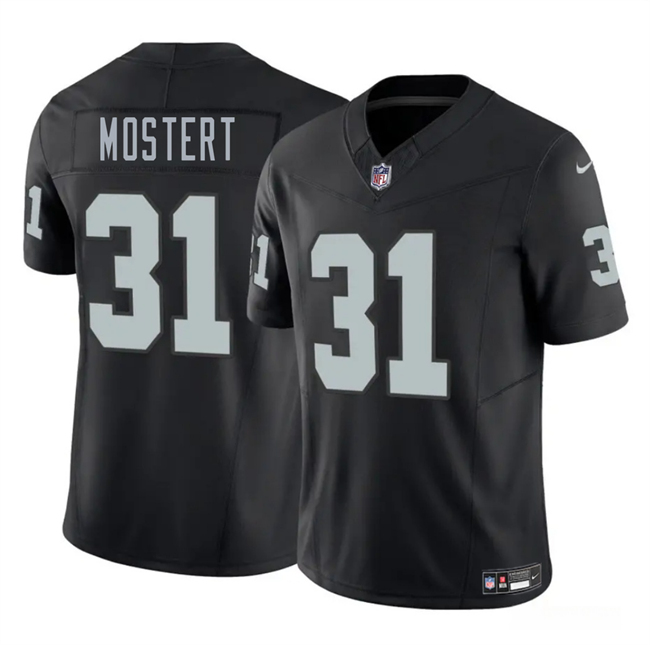 Black Las Vegas Raiders #31 Raheem Mostert 2025 F.U.S.E. Vapor Stitched Football Jersey - LVR253