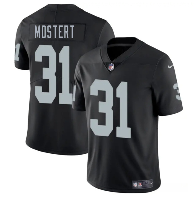 Black Las Vegas Raiders #31 Raheem Mostert 2025 Vapor Stitched Football Jersey - LVR149