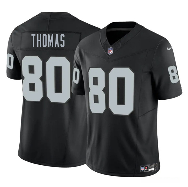 Black Las Vegas Raiders #80 Ian Thomas 2025 F.U.S.E. Vapor Stitched Football Jersey - LVR96