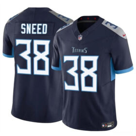 Navy Tennessee Titans #38 L'Jarius Sneed 2024 F.U.S.E. Vapor Limited Stitched Football Jersey - TNT22