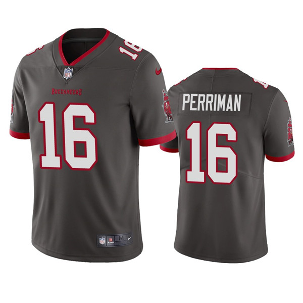 Grey Tampa Bay Buccaneers #16 Breshad Perriman Vapor Untouchable Limited Stitched Jersey - TBB134
