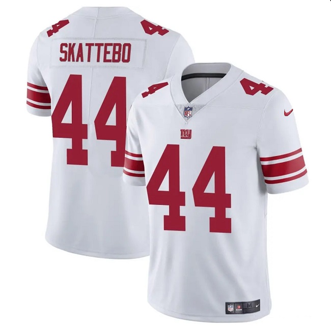 White New York Giants #44 Cam Skattebo 2025 Draft Vapor Untouchable Limited Stitched Jersey - NYG33