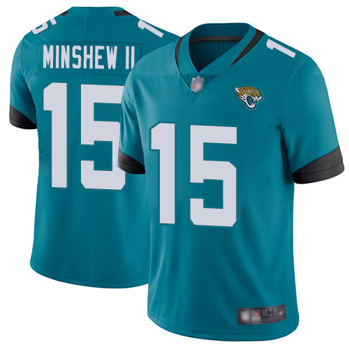 Nike Jaguars #15 Gardner Minshew II Teal Green Alternate Stitched NFL Vapor Untouchable Limited Jersey - JVG89