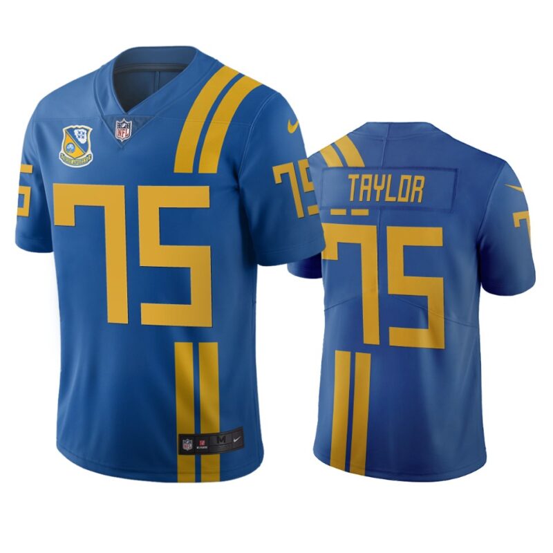 Jacksonville Jaguars #75 Jawaan Taylor Royal Vapor Limited City Edition NFL Jersey - JVG58