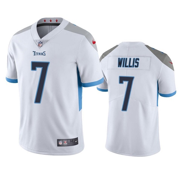 White Tennessee Titans #7 Malik Willis Vapor Untouchable Stitched Jersey - TNT11