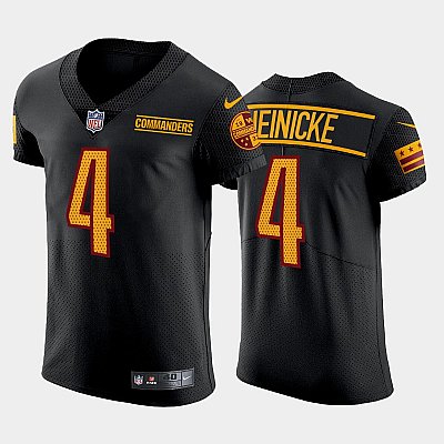Black Washington Commanders #4 Taylor Heinicke Vapor Elite Stitched Jersey - WAC120