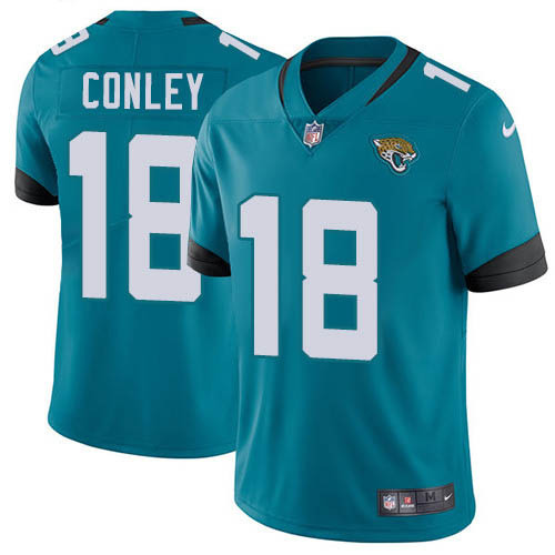 Nike Jaguars #18 Chris Conley Teal Green Alternate Stitched NFL Vapor Untouchable Limited Jersey - JVG153