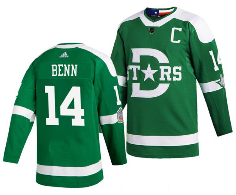 Green Dallas Stars Custom 2020 Winter Classic Stitched Jersey - DLS19