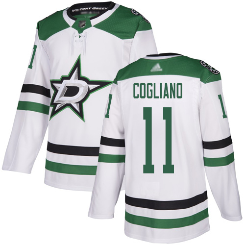 Adidas Stars #11 Andrew Cogliano White Road Authentic Stitched NHL Jersey - DLS99
