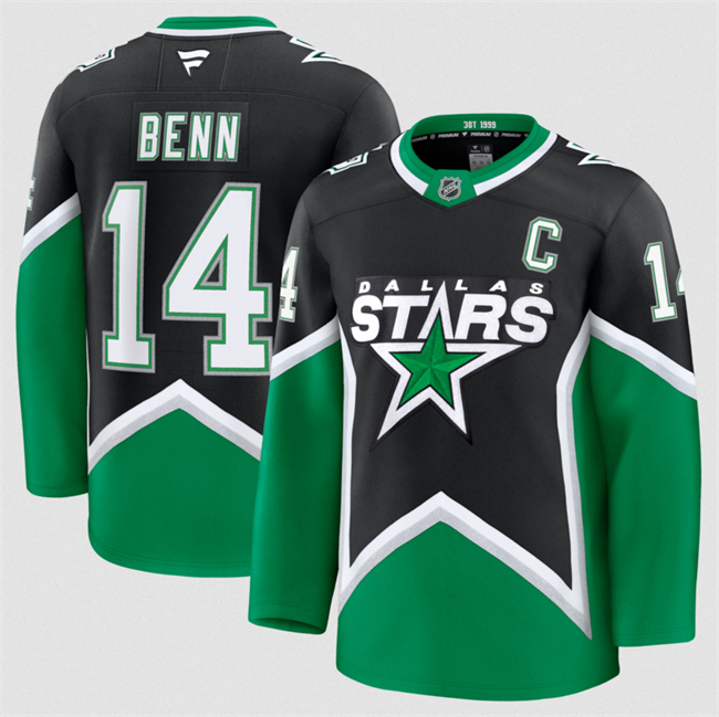 [All Players] Black Dallas Stars 2025-26 Alternate Stitched Hockey Jersey - DLS265