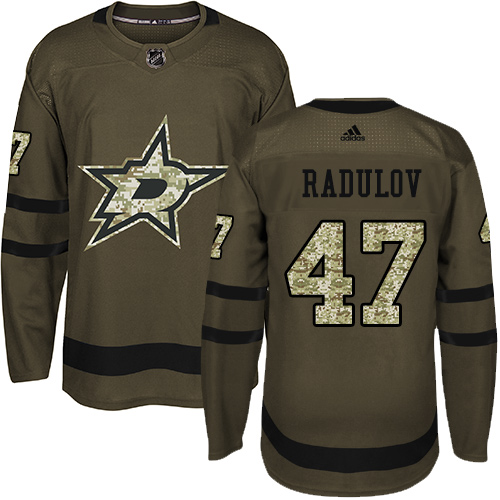 Adidas Stars #47 Alexander Radulov Green Salute to Service Stitched NHL Jersey - DLS112