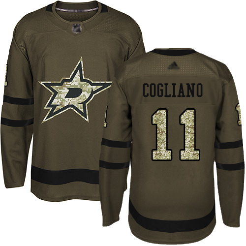 Adidas Stars #11 Andrew Cogliano Green Salute to Service Stitched NHL Jersey - DLS252