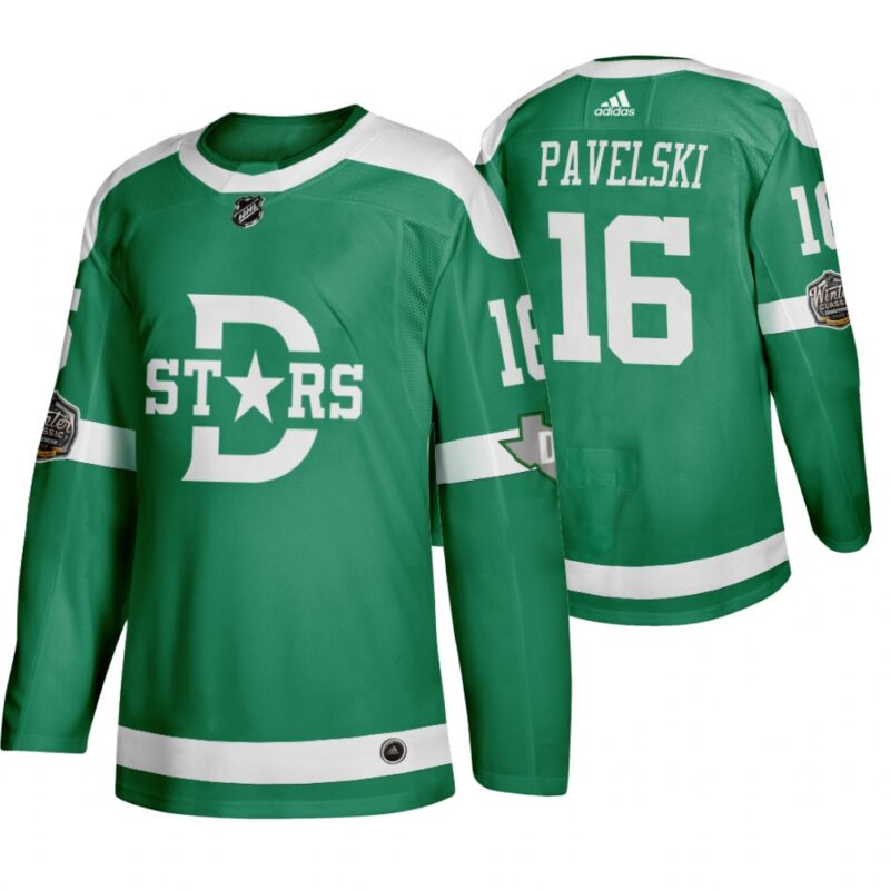 Adidas Dallas Stars #16 Joe Pavelski Green 2020 Winter Classic Retro NHL Jersey - DLS68