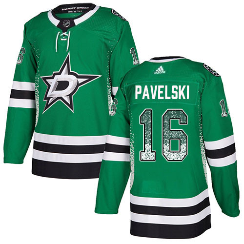Adidas Stars #16 Joe Pavelski Green Home Authentic Drift Fashion Stitched NHL Jersey - DLS255