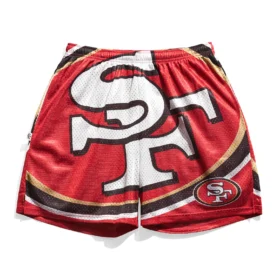 San Francisco 49ers Big Logo Retro Shorts - BKS05